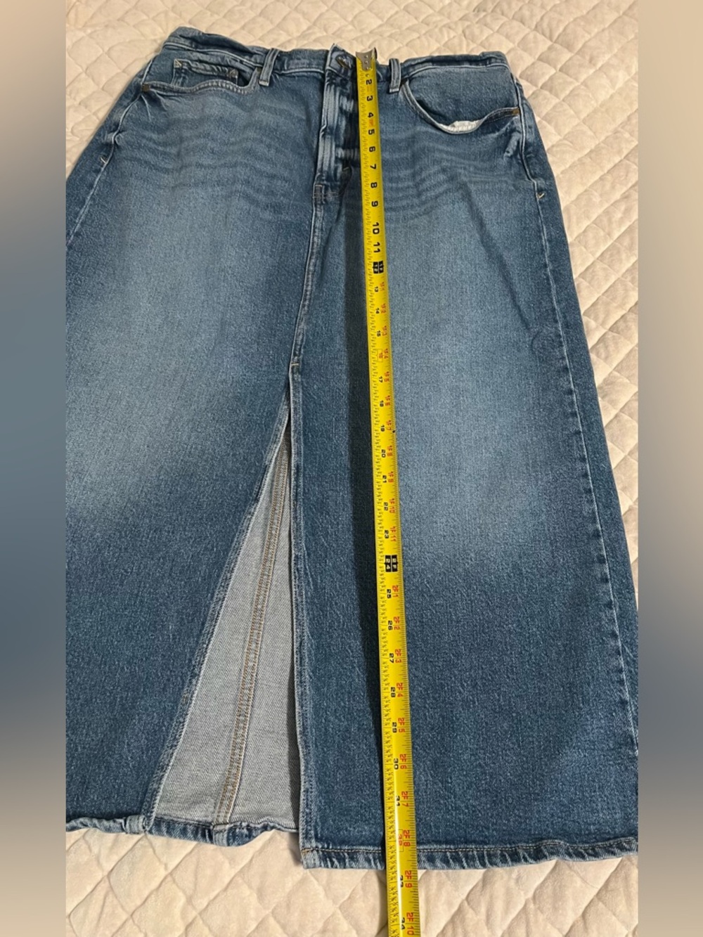 a.n.a a new approach Blue Denim Maxi Skirt - Picture 9 of 10